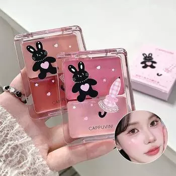 CAPPUVINI Moisturizing Blush Palette High-gloss Blush Cream Texture Natural And Long-lasting Gloss