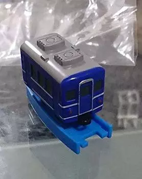 Capsule Plarail Brave Edition Passenger Car Curved Gacha Gacha Capsule Toy Kurogane s [12. (синий) + Рельс] (Отдельный предмет)