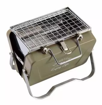 CAPTAIN STAG Barbecue Stove Grill V Type Tabletop Grill B6 Type Khaki Monte UG-79