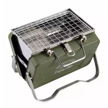 CAPTAIN STAG Barbecue Stove Grill V Type Tabletop Grill B6 Type Olive Monte UG-81