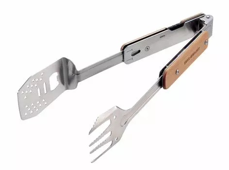 Captain Stag BBQ Кулинария 4 с чехлом для хранения Серебристый Мультитул [Щипцы/Вилка/Лопатка/Открывалка для бутылок] UG-3287