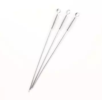 CAPTAIN STAG Большой шампур с пружинным узором для барбекю, 425 мм, набор из 3 шт. M-410