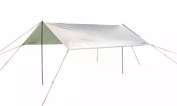 CAPTAIN STAG брезентовый прямоугольный тент 320 x 290 см защита от ультрафиолета 2000 мм водонепроницаемый с сумкой белый треккер [для 2-3 человек] UA-1083 белый