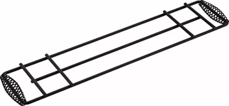 Captain Stag, Camping, Barbecue, Bonfire, Slim, Net (Compatible with Bonfire Stands, Stoves, Grills), Black