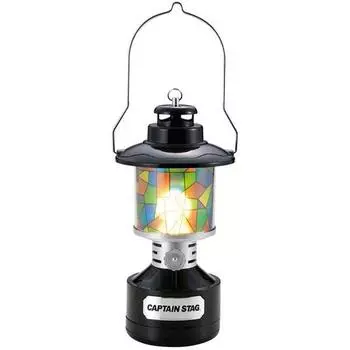 Captain Stag Captain Stag Uk 4033 [светодиодный фонарь с двумя лампами и витражным стилем, черный]