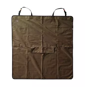 CAPTAIN STAG Car Supplies Outdoor Leisure Seat Tarp Rear Seat Cover Luggage Cover Seat Cover with Storage Bag Olive Beyond Storage Multi-Rear UP-1078 оливковый