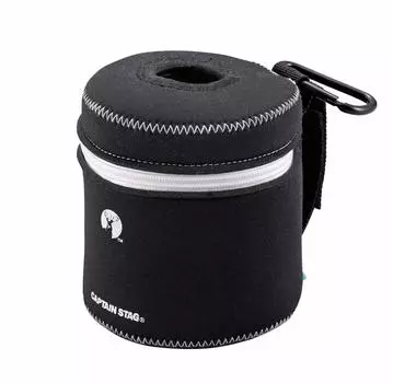 CAPTAIN STAG Чехол-держатель для туалетной бумаги Чехол для рулонной бумаги с ремнем и карабином Черный x Белый UM-1543