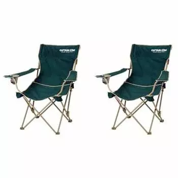 Captain Stag CS откидывающееся кресло для отдыха, набор из 2 шт., зеленый [.co.jp Limited] U