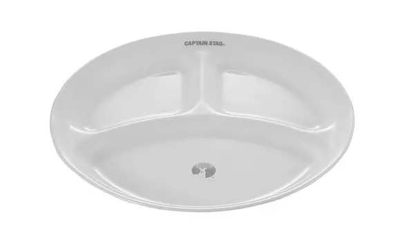 Captain Stag CS x Corelle Ланч и Посудомоечная машина Наружный диаметр 250 мм x Высота 25 мм (КАПИТАН ОЛЕНЬ) Тарелка, 26 см, Ударопрочная, Легкая, Микроволновая печь, белый