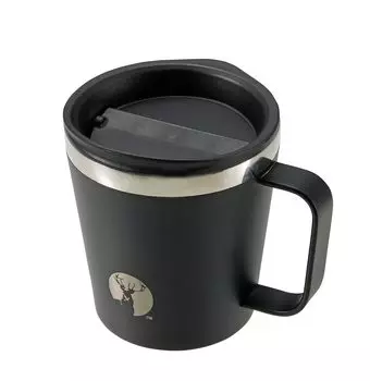 CAPTAIN STAG Cup Mug Noodle In Mug Double Stainless Steel Vacuum Insulated Warm Cold 450ml Black UE-3567