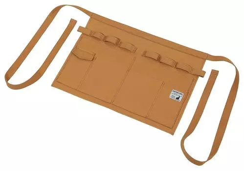 CAPTAIN STAG Фартук для кемпинга и барбекю на открытом воздухе, короткий, коричневый, UG-3253