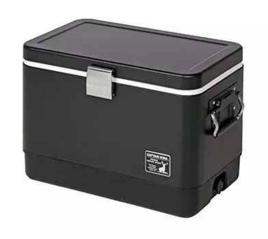 CAPTAIN STAG Холодильник из стальной пены, емкость 25 л, сливная пробка и плечевой ремень в комплекте, черная этикетка CS UE-81