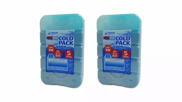 Captain Stag Ice pack freezing Super cold pack S size 500g Set of 2 Blue (CAPTAIN STAG) Time-saving UZ-13196