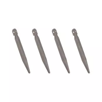 CAPTAIN STAG Колышек из деталей Титановые колышки Легкий Сделано в Японии [15 см/Комплект 4] Палатка/брезент V-образная UZ-13311 серебряный