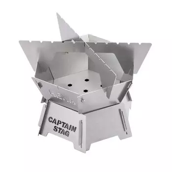 CAPTAIN STAG Костер-барбекю Hako Niwa Hexa Grill Mini Нержавеющая сталь Сумка для хранения в комплекте Сделано в Японии hako-niwa UG-103 серебряный