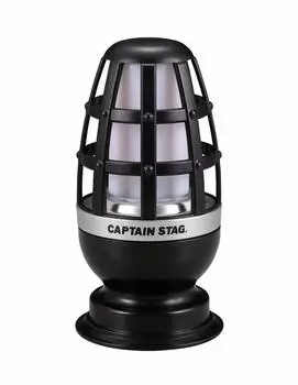 CAPTAIN STAG Lantern Light LED Bonfire Lumens Lighting Time Black [Brightness 15-30 / 6-10 Hours] UK-4060