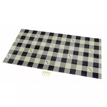 CAPTAIN STAG Leisure Seat Mat Cushion Leisure Sheet 90 x 180cm Thickness 1mm Approximately 1 tatami Storage Bag Included 4 Pins Gingham Check UB-3061