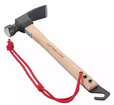CAPTAIN STAG молоток для палаток молоток кованый молоток для удаления колышков натуральный продукт 40 x 120 x общая длина 315 мм размер UA-4516 (Прибл.)