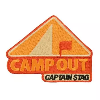 CAPTAIN STAG Outdoor CS Design Patch Camp Out 7458mm UM-1628