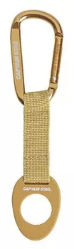 CAPTAIN STAG Plastic Bottle Holder Drink Holder with Carabiner Beige UY-7062