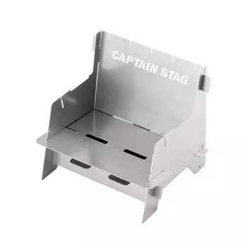CAPTAIN STAG Подставка для костра Hako Niwa Solo Bench из нержавеющей стали с сумкой для хранения Сделано в Японии hako-niwa UG-101 серебряный
