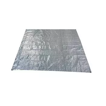 CAPTAIN STAG Простыня для отдыха Простыня для пикника Многоместная серебристая простыня для отдыха 262 x 262 см 4,5 татами 12 люверсов в комплекте 6 штифтов UB-3076