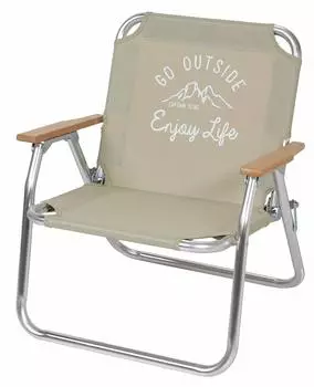 CAPTAIN STAG Стул-скамья Низкая стильная скамья Solo Bench Monte UC-1678 Кремовый Ширина 600 x Глубина 560 x Высота 665 мм