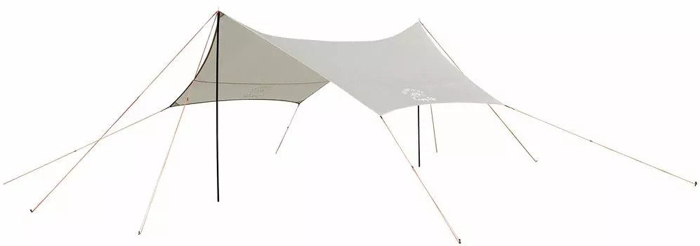 CAPTAIN STAG Tent Tarp Hexa Tarp 400 x 420 x H220 processing Carry bag included Monte [For 4-6 people] [Size cm] UV/PU UA-1077