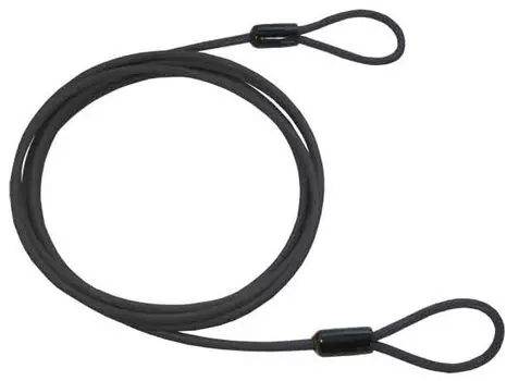 CAPTAIN STAG удлинитель троса для велосипедного замка, двойной тросовый ключ, продается отдельно, только трос, диаметр 4 мм, длина, черный, 2,5 м Y-4429