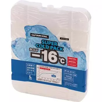 CAPTAIN STAG UE 3022 [пакет со льдом, замораживающий, холодный пакет, замораживающий, температура 16°C, можно использовать снова и снова в течение длительного времени, большой размер]