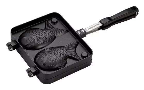 Captain Stag UG-3089 Машина для приготовления горячего песка, Тостер с горячим песком, Тайяки, литой алюминий, обработка фторсодержащей смолой, прямой нагрев