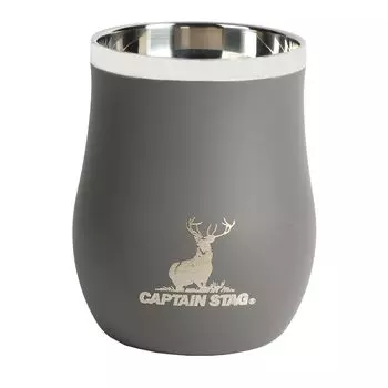 CAPTAIN STAG Уличная кружка-стакан ароматизированный вакуумный двойной стакан 240 мл термоизоляция нержавеющая сталь серый UY-7074 серый