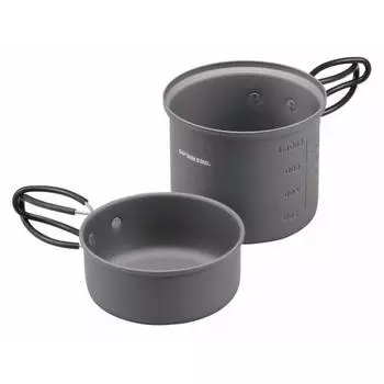 CAPTAIN STAG уличная походная плита, набор плит, алюминиевый, жесткий анодированный, индивидуальный набор плит с сумкой для хранения, размер M, Trekker UH-4107