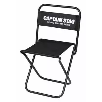 CAPTAIN STAG Уличное кресло для отдыха Большое кресло Ширина 365 x Глубина 360 x Высота 605 x Высота сиденья 350 мм Полиэстер Черный Gracia UC-1800