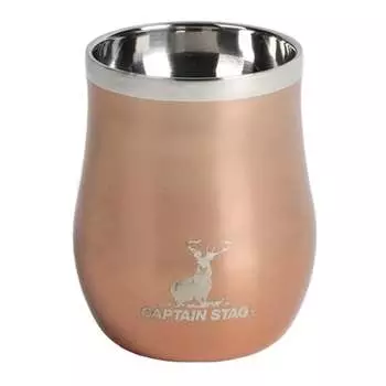 CAPTAIN STAG Уличный стакан-кружка ароматизированный вакуумный двойной стакан 240 мл с термоизоляцией из нержавеющей стали, бронза UY-7073