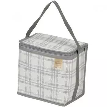 Captain Stag UT 522 [Сумка-холодильник складная, вместимость 8 л, серая, в клетку, белая]