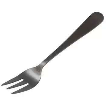 Captain Stag UW 2051 [вилка для столовых приборов, вилка для торта, нержавеющая сталь, черная]