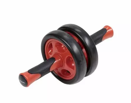 Captain Stag Vit Fit Двойной ролик для пресса для силы и (КАПИТАН ОЛЕНЬ) UR-857 Ролик, Тренировочный, Упражнения, Фитнес, Черный/Красный чёрный