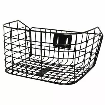 CAPTAIN STAG Wire Basket for Front D Type MTB & Cross Bike Black Y-5246