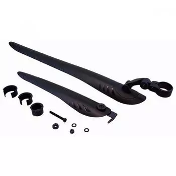 Captain Stag Y 4854 [комплект передних и задних крыльев для велосипеда Bike Fender, шоссейный велосипед, кроссовый велосипед, черный]
