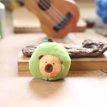 Capybara Avocado Plush Keychain Stuffed Toy Bag Pendant Gift For Teens Kids
