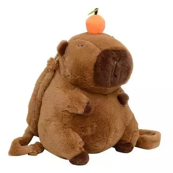 Capybara Backpack Doll Animal Shoulder Bag With Adjustable Straps Shoulder