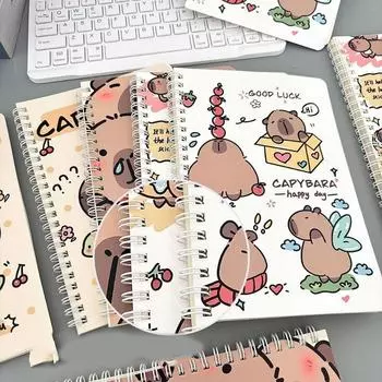 Capybara Coil Notebook A5 Small Notepad Notepad Capybara Notebook Friend style 2