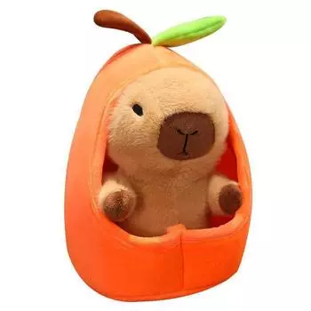 Capybara Fruit Nest Cartoon Plush Toy Girls Gift For Children Decor Bedroom 20cm