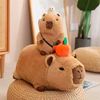 Capybara Gate Capibala кукла плюшевая игрушка кукла милый мягкий подарок на день рождения уродливая милая кукла 20-30cm separate gift box