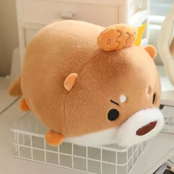 Capybara Plush Doll With Bb Called Pinching Toy Children S Sleeping Doll Throw Pillow Birthday Gift 20cm коричневый