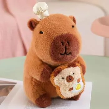 Capybara Stuffed Bread Animal Plush Toy With Pp Cotton Filling For Kids Decor StyleA,25cm