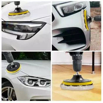 Car 5pcs/set 5 Inch Polishing Waxing Buffing Wheel Pad Car Polisher Kit For Auto M10 Drill Connector Car Paint Care Car-styling