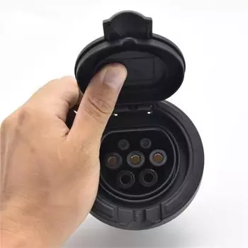 Car Accessories European Standard IEC 62196-2 32A 3 Phase AC EV Charging Socket Outlet Type 2 Connector 4 Point Fixed