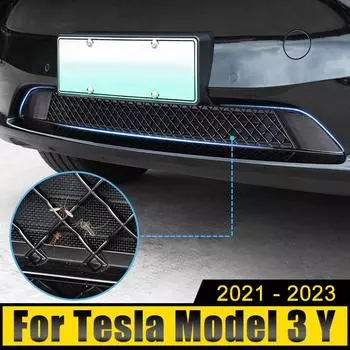 Car Accessories For Tesla Model 3 Y 2024 2024 2024 ABS Plastic Front Grill Grille Decorative Cover Case Frame Trim Strip Sticker